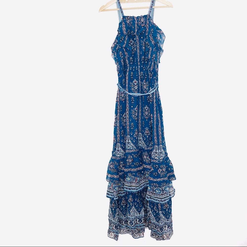 NWT ANTHROPOLOGIE SASHA RUFFLE MAXI DRESS - Picture 7 of 16